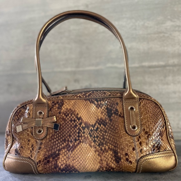 Gucci Python Bowler Purse NWT - Picture 3 of 16